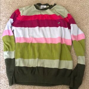 Lacoste Women's Striped Sweater Size S - Multicolor